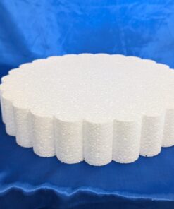 5" Deep Round Scalloped Cake Dummy 2 inch deep scalloped edge cake dummy scaled
