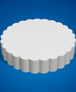 2 inch scalloped cake separator