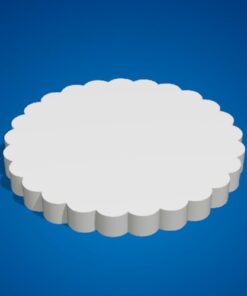 inch scalloped cake separator